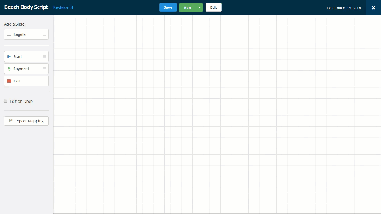 Script builder prototype demonstration